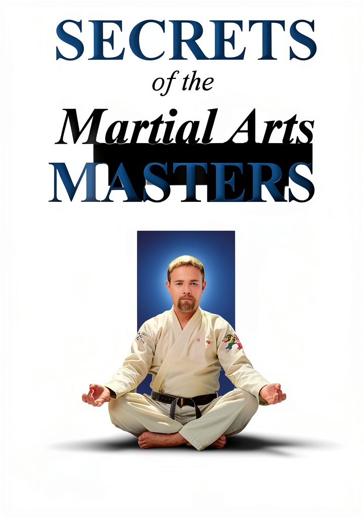 Teen practicing Aikido with illustrated guide from the eBook