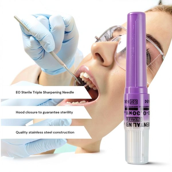 SurgiMac Plastic Hub Self-Threading Blunt Tip Dental Needle 27G Yellow-1