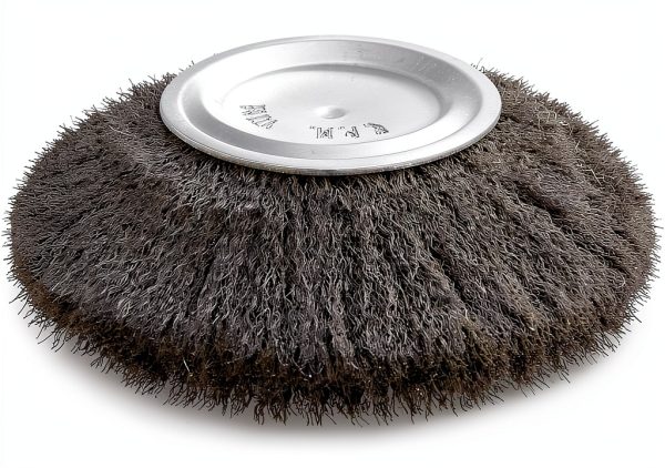 Forney 72743 Wire Wheel Brush, Fine Crimped with 1/2-Inch and 5/8-Inch Arbor, 5-Inch-by-.008-Inch-1