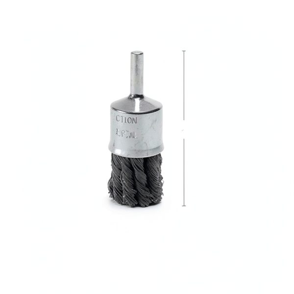Benchmark Abrasives 1 Inch Knot Wire Brush for Drill & Die Grinder, Paint Removal, Cleaning, Deburring - 1/4" Shank, Drill Grinder Attachment (5 Pack) - Carbon Steel-4