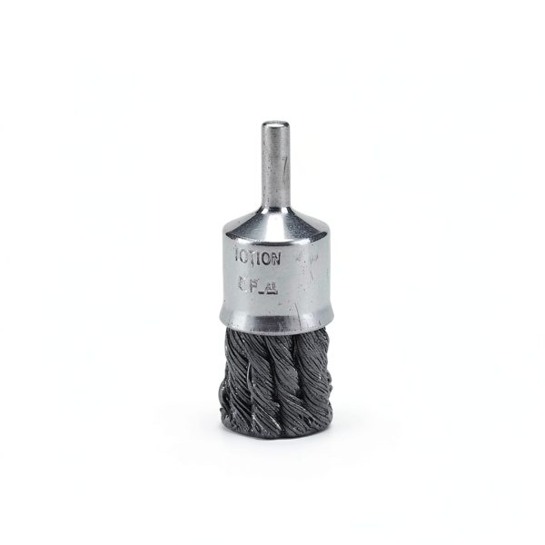 Benchmark Abrasives 1 Inch Knot Wire Brush for Drill & Die Grinder, Paint Removal, Cleaning, Deburring - 1/4" Shank, Drill Grinder Attachment (5 Pack) - Carbon Steel-5