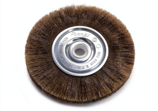 Forney 72743 Wire Wheel Brush, Fine Crimped with 1/2-Inch and 5/8-Inch Arbor, 5-Inch-by-.008-Inch-0