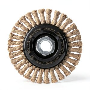 DEWALT Stainless Steel Wire Wheel Brush, 4-Inch x 5/8-Inch, Stringer-0