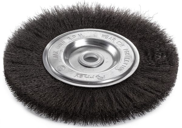 Forney 72747 Wire Bench Wheel Brush, Fine Crimped, 6-Inch by-0