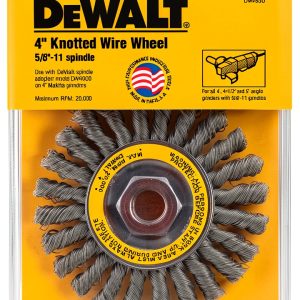 DEWALT 4-Inch Cable Twist Wire Wheel DW4930 for Rust Removal-0