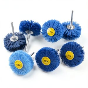 7 Pack Abrasive Nylon Wheel Brush for Drill with 1/4" Shank, 80-600-0