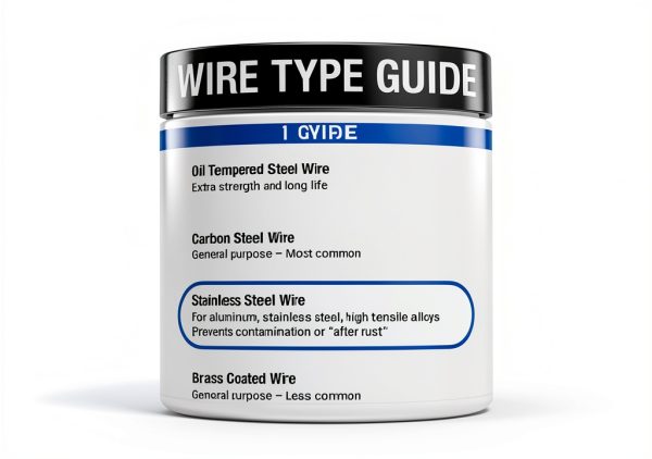 5" x 5/16" x 5/8"-11 Stringer Bead Wire Wheel, .020 Stainless Steel --7