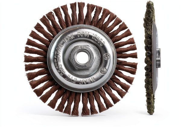 5" x 5/16" x 5/8"-11 Stringer Bead Wire Wheel, .020 Stainless Steel --1