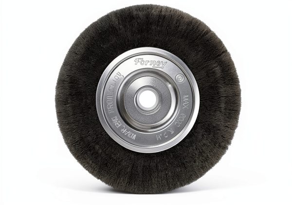 Forney 72747 Wire Bench Wheel Brush, Fine Crimped, 6-Inch by-7