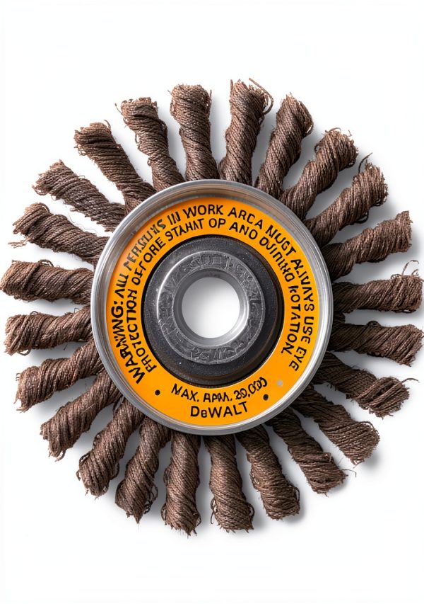 DEWALT 4-Inch Cable Twist Wire Wheel DW4930 for Rust Removal-1