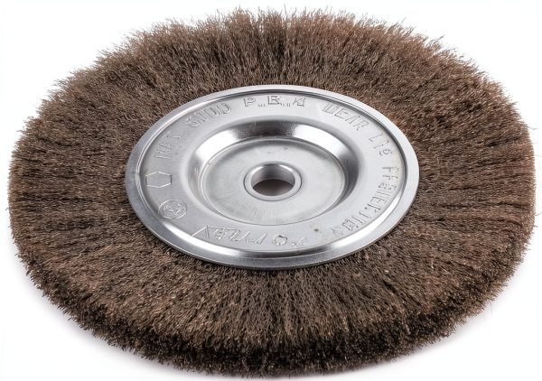 Forney 72747 Wire Bench Wheel Brush, Fine Crimped, 6-Inch by-6